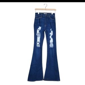 Cello Women's Flare Jeans - Dark Blue